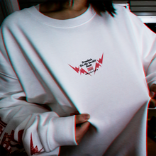 画像をギャラリービューアに読み込む, 邪神ちゃんドロップキック</br>【Key Viasual】スウェット body:WHT</br>ポーチ&ステッカー付き