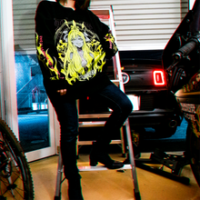 画像をギャラリービューアに読み込む, 邪神ちゃんドロップキック</br>【邪神ちゃん ver.LAM】スウェット body:BLK</br>ポーチ&ステッカー付き