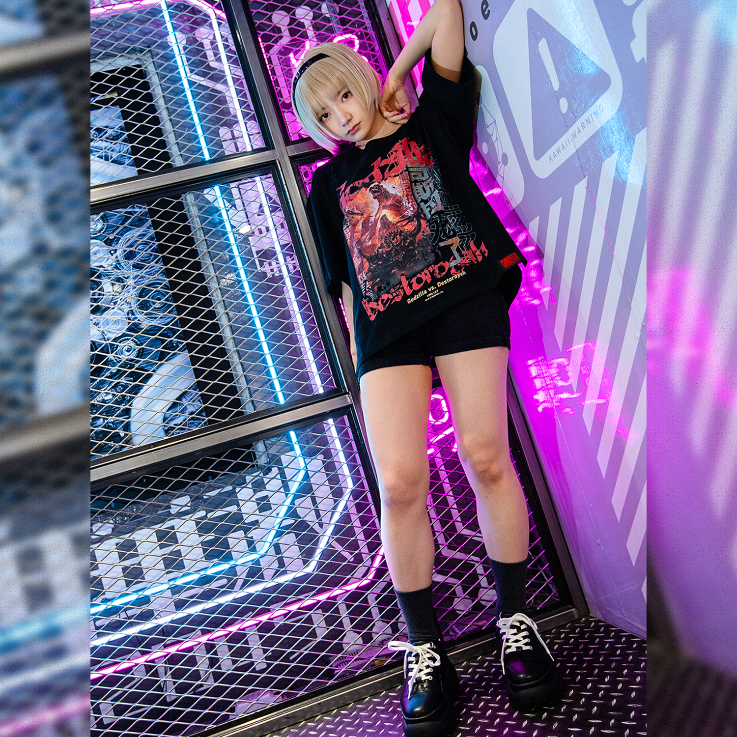 希少 14th addiction コブラデストロイレイヤードtシャツ ゴジラ【デストロイア】body:White ポーチ＆ステッカー付き – Akiba幻装